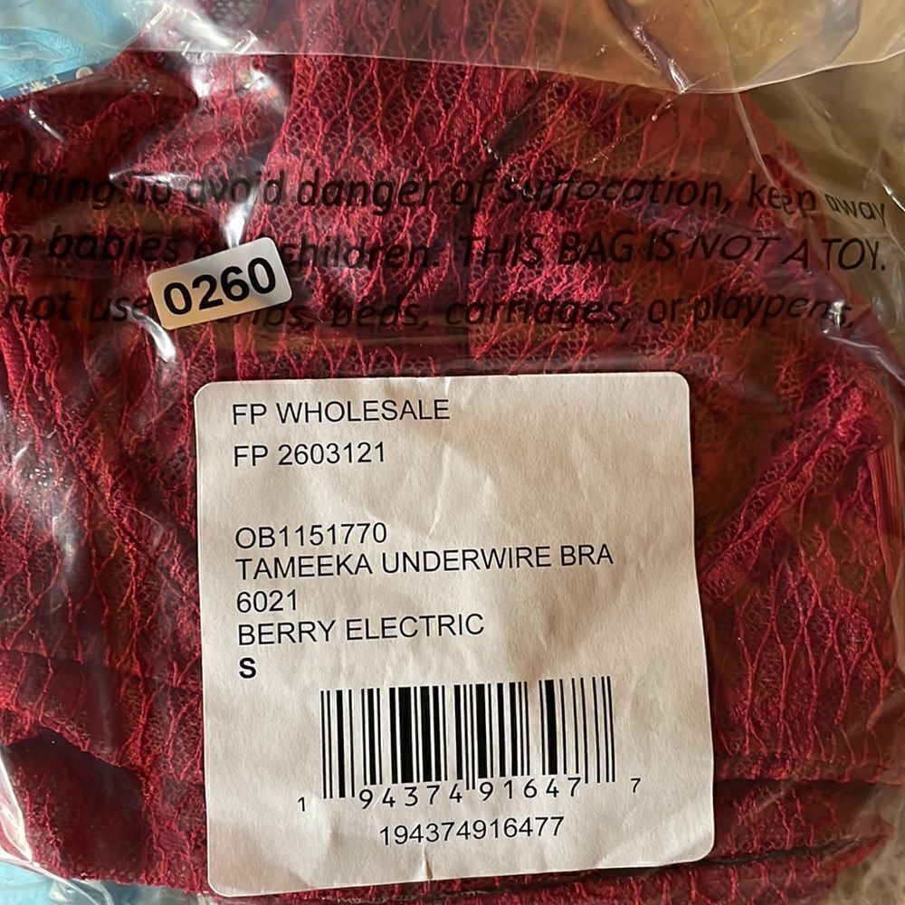 Free People Tameeka Red Lace Underwire Bralette - Picture 7 of 7